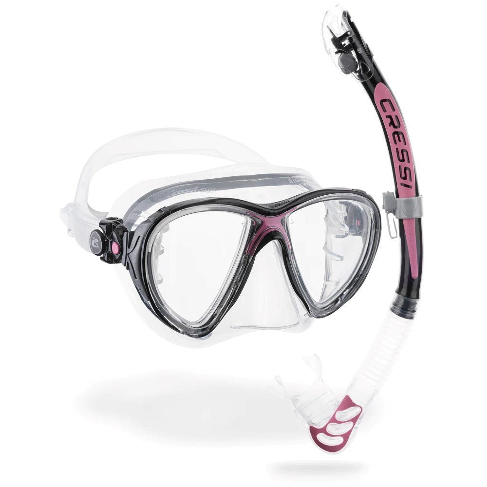 Cressi Big Eyes Evolution Mask with Alpha Ultra Dry Snorkel Set - Infinity DiveCressi Big Eyes Evolution Mask with Alpha Ultra Dry Snorkel SetCressi