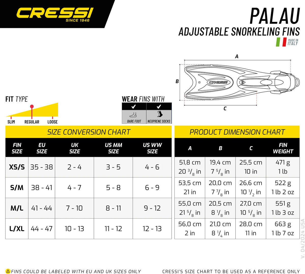 Cressi Palau Fins + Marea Dive Mask + Top Snorkel Set - Infinity DiveCressi Palau Fins + Marea Dive Mask + Top Snorkel SetCressi