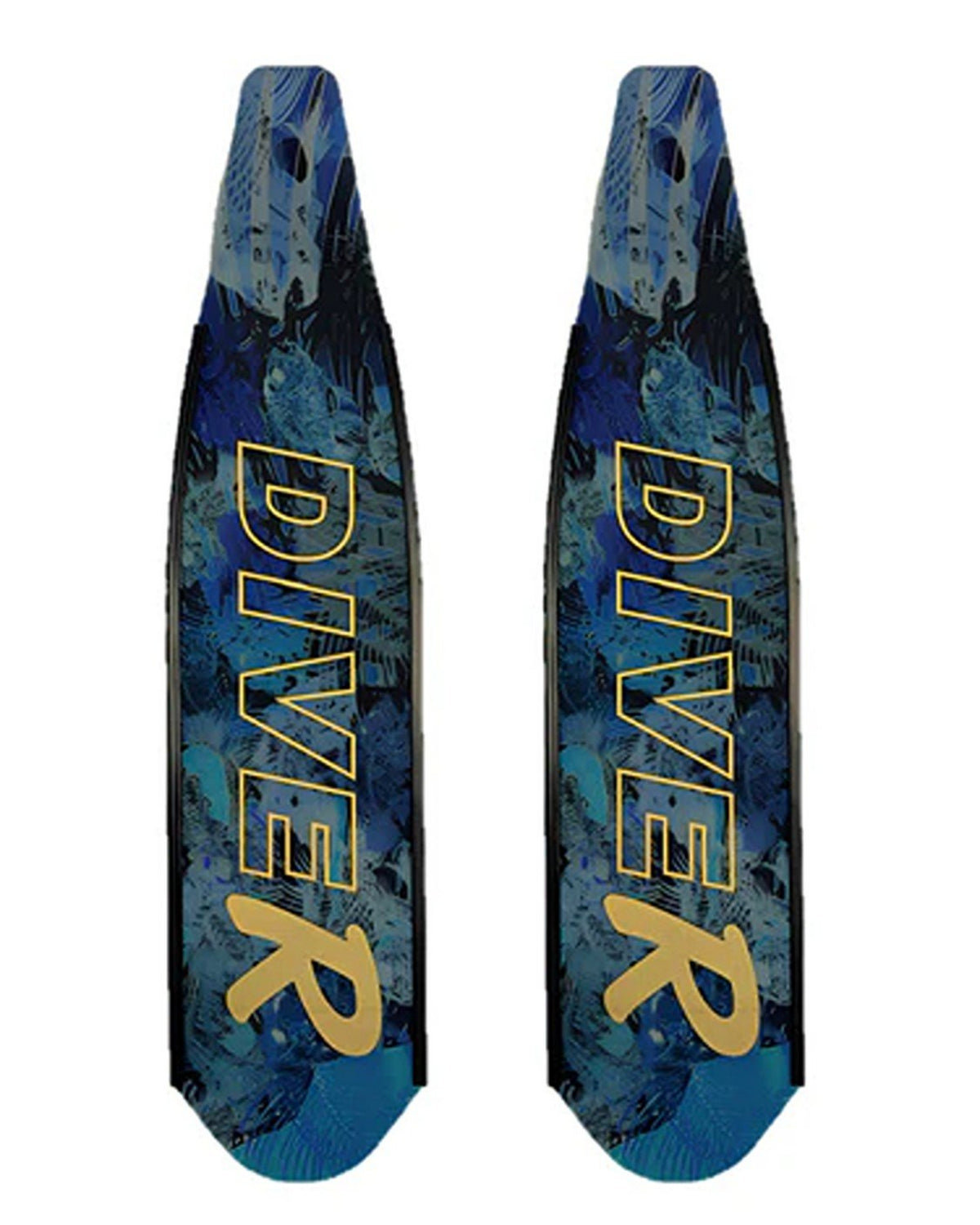 DiveR - Blue Bone by Naomi Gittoes Free Diving Fin Blades - Infinity DiveDiveR - Blue Bone by Naomi Gittoes Free Diving Fin BladesDiveR