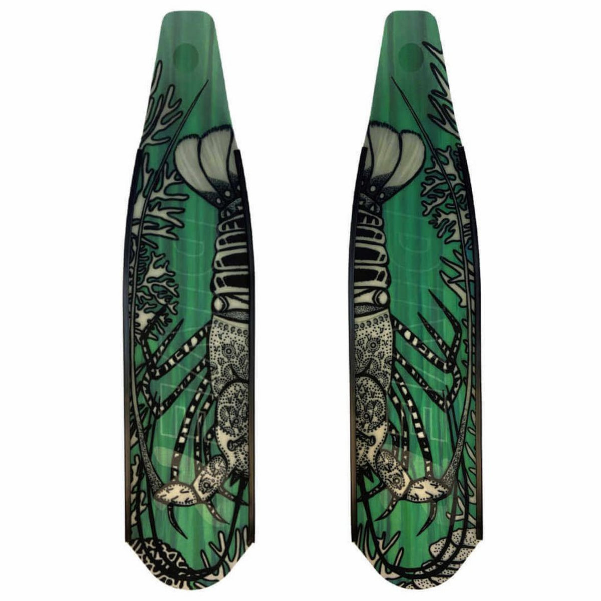 DiveR - Cray Fish by Nadia Dora Free Diving Fin Blades - Infinity DiveDiveR - Cray Fish by Nadia Dora Free Diving Fin BladesDiveR