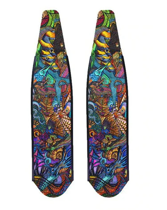 DiveR - Reef Life by Naomi Gittoes Free Diving Fin Blades - Infinity DiveDiveR - Reef Life by Naomi Gittoes Free Diving Fin BladesDiveR
