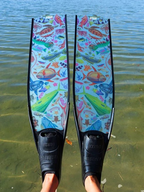 Divermon Tropical Dream Free Diving Fins - Infinity DiveDivermon Tropical Dream Free Diving FinsDivermon