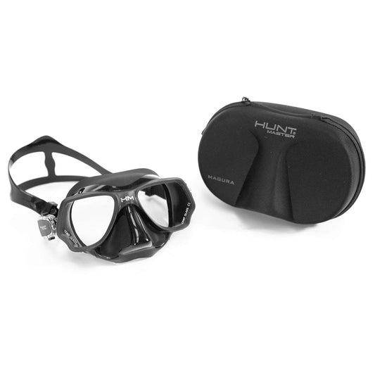 Hunt Master Low Volume Diving Mask - Magura with Black Container - Infinity DiveHunt Master Low Volume Diving Mask - Magura with Black ContainerHunt Master