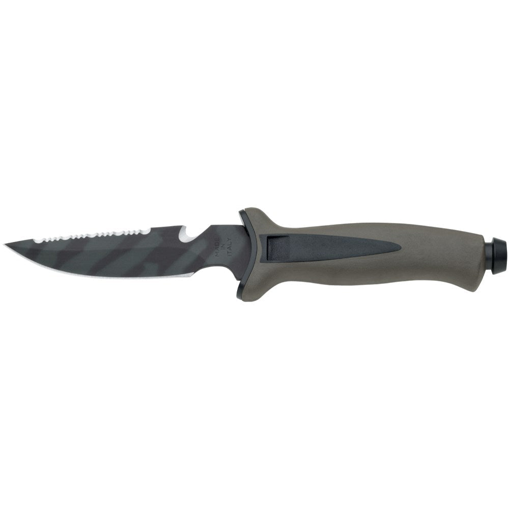 Mac Coltellerie Aquatys 3 Green Camo Dive Knife with Green Grip - Infinity DiveMac Coltellerie Aquatys 3 Green Camo Dive Knife with Green GripMac Coltellerie