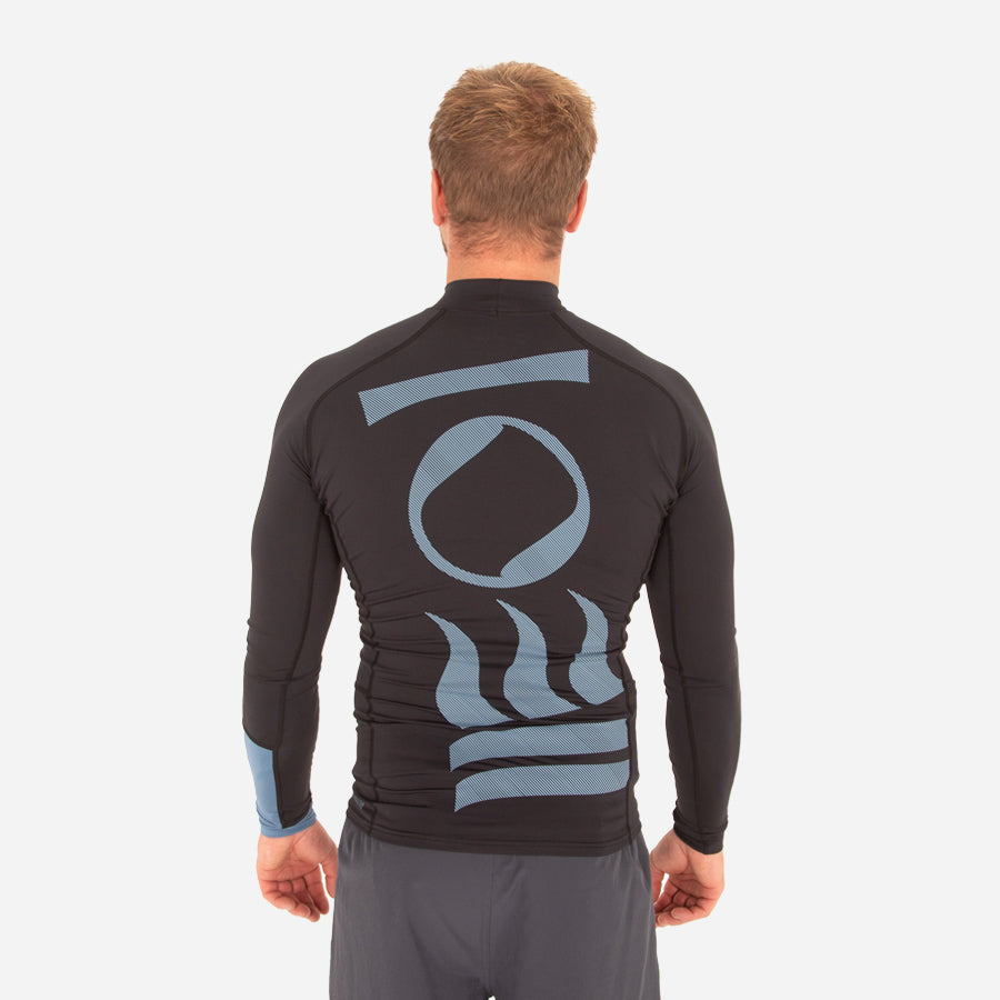 Fourth Element Classic Fit Long Sleeves Hydro-T Black/ Ocean Blue - Men