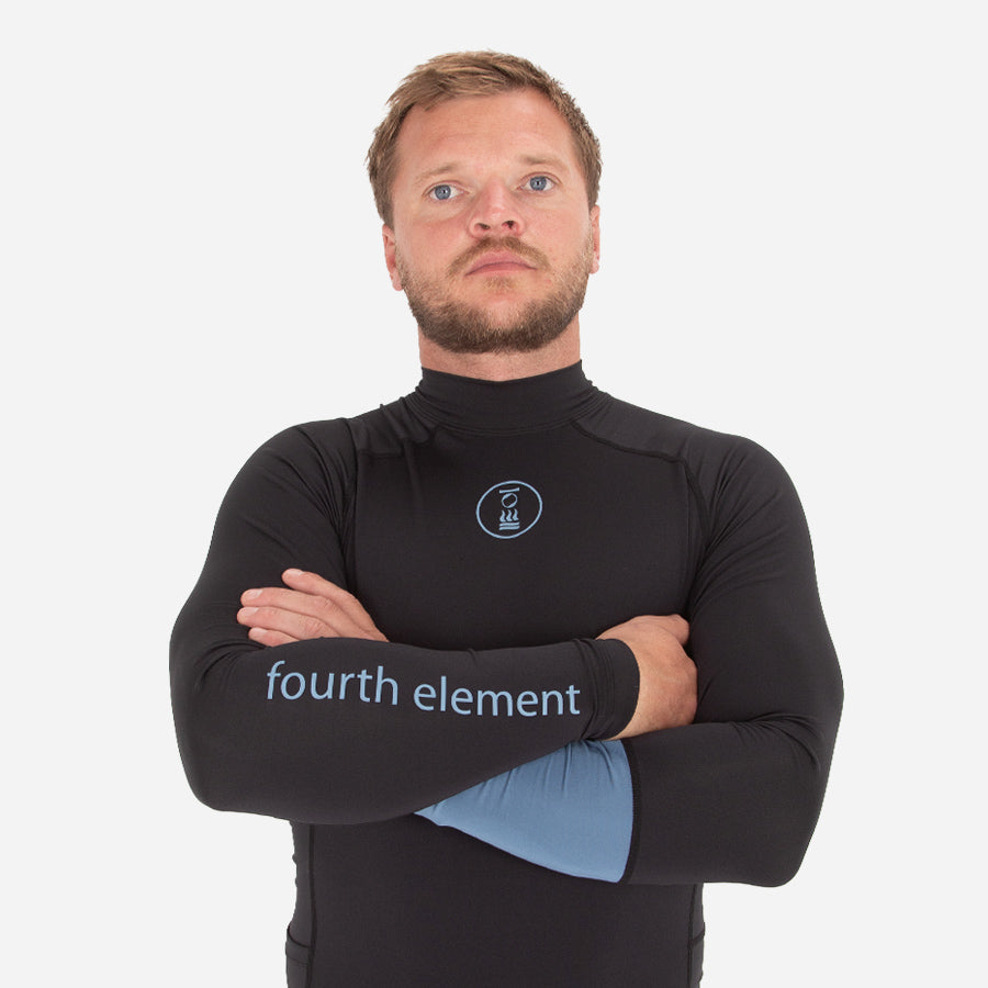 Fourth Element Classic Fit Long Sleeves Hydro-T Black/ Ocean Blue - Men