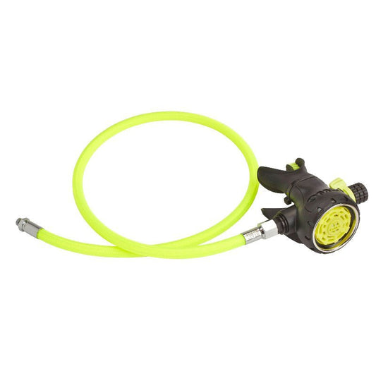 OMS Evoque Octopus with 100cm Miflex Hose Yellow - Infinity DiveOMS Evoque Octopus with 100cm Miflex Hose YellowOMS