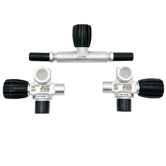 San-o-sub 完整歧管 232 或 300 Bar 10.5L、12.2L 和 15L 储罐