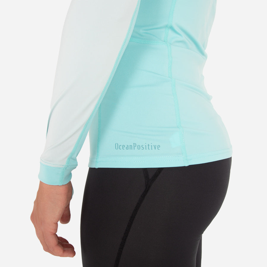Fourth Element Classic Fit Long Sleeves Hydro-T Aqua/ Surf Spray - Women