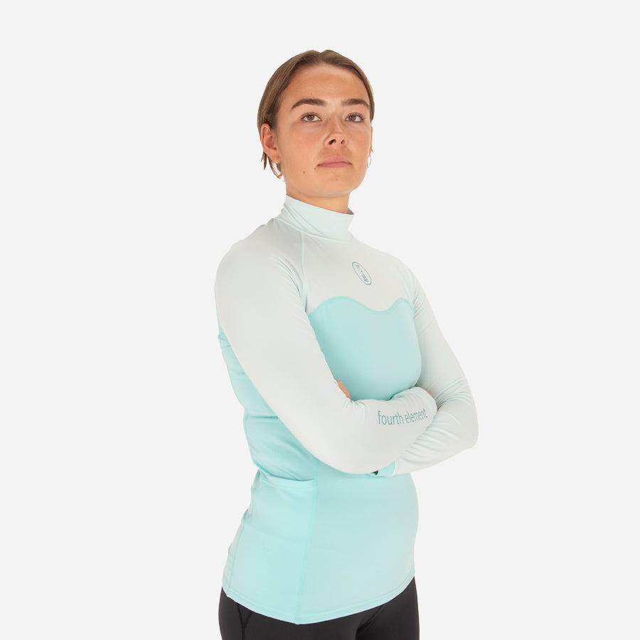 Fourth Element Classic Fit Long Sleeves Hydro-T Aqua/ Surf Spray - Women