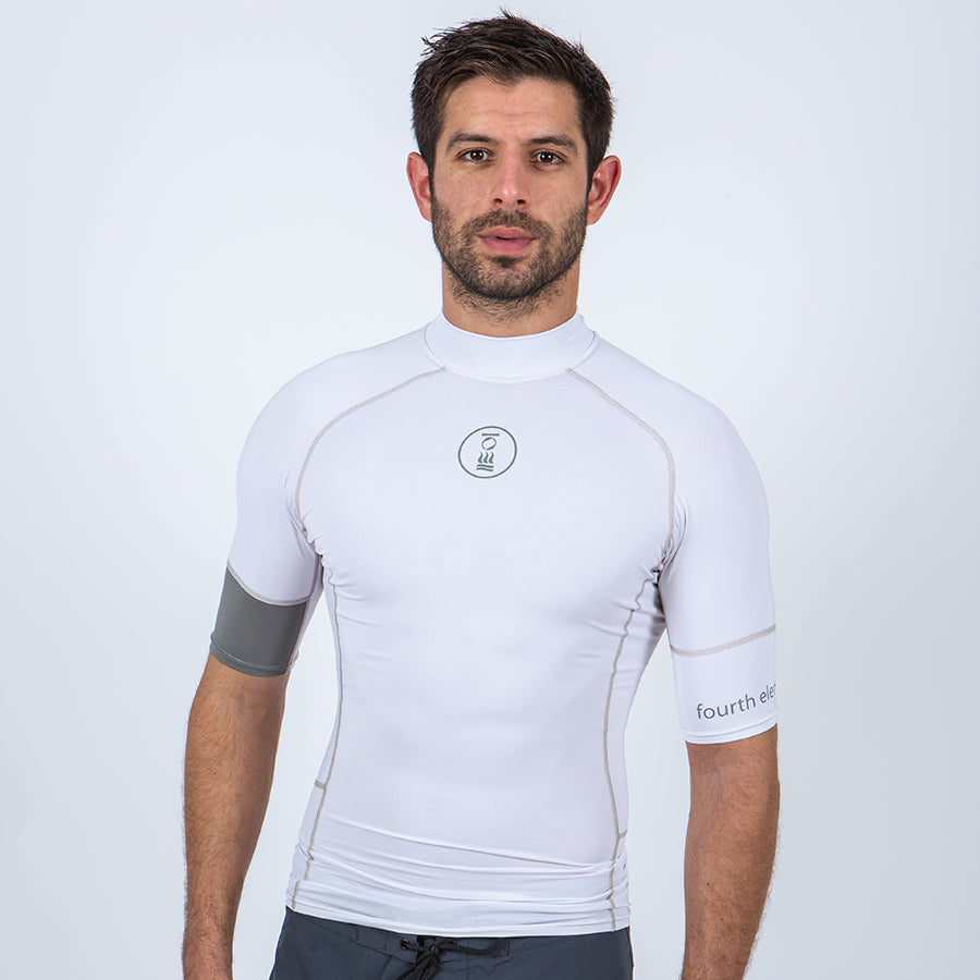 Fourth Element Ocean Positive Short Sleeves Hydro-T White - Men - Clearance