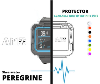 Shearwater Peregrine Wrist Dive Computer with AMX Teknology Aluminium Protector