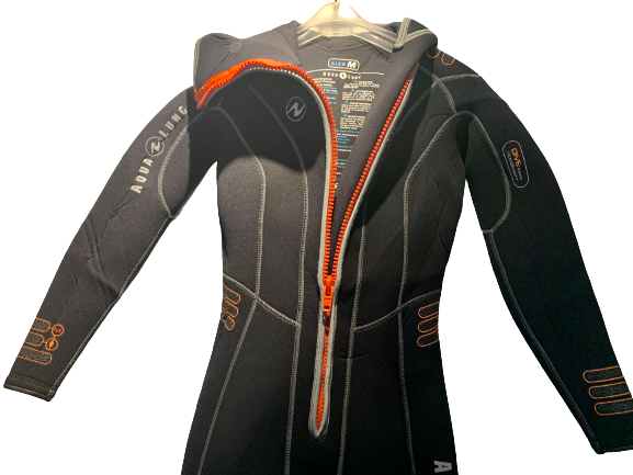 Aqua Lung Wetsuit with Hood 6.5mm High Density Ladies - Size M Pre-owned