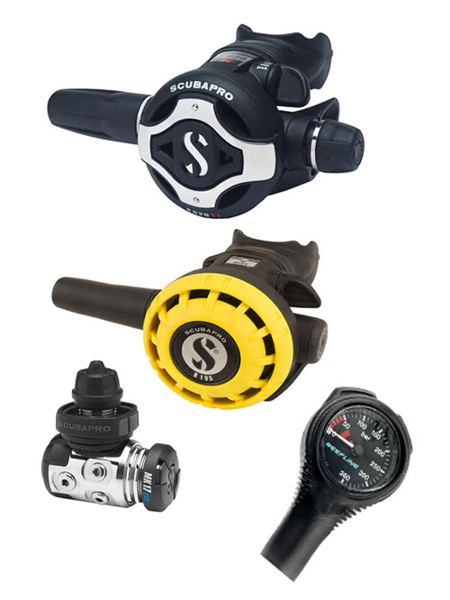 Scubapro 调节器套装:MK17 Evo(Din 或 Yoke)+ S620 Ti + Octopus + 免费意大利制造 Reefline SPG