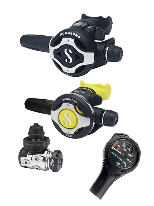 Scubapro 调节器套装:MK17 Evo(Din 或 Yoke)+ S620 Ti + Octopus + 免费意大利制造 Reefline SPG