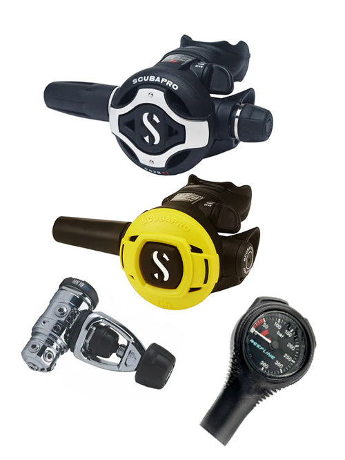 Scubapro Regulator Set: MK19 Evo (Din or Yoke) + S620 Ti + Octopus + Free SPG