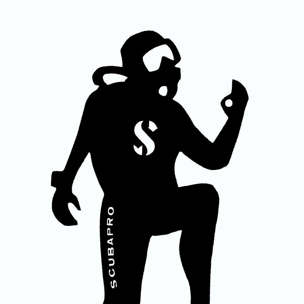 Scubapro Diver Sticker X2 pcs - Free Shipping