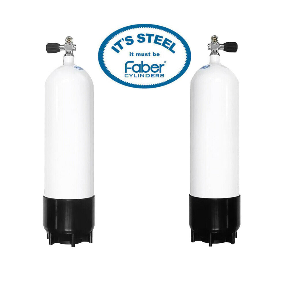 Faber Steel Dive Tank 12.2 L 232 bar Standard Valve