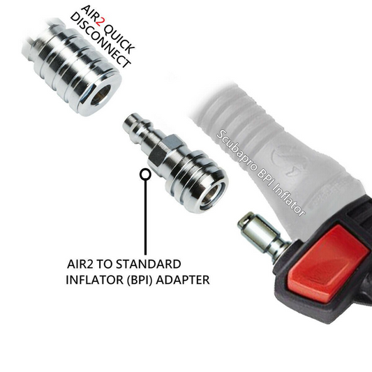 Scubapro Air 2 to Standard Inflator BPI Adaptor - Without Hose