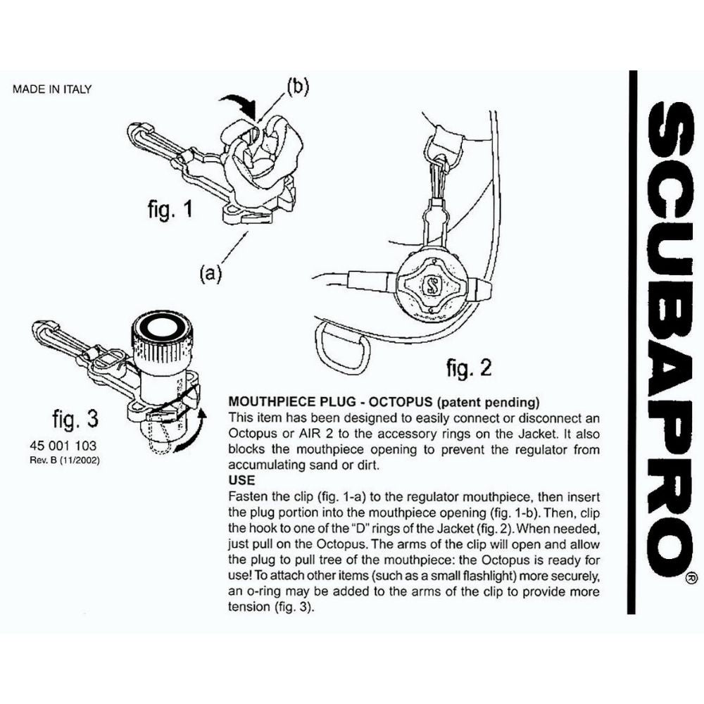 Scubapro Octopus Holder Clip