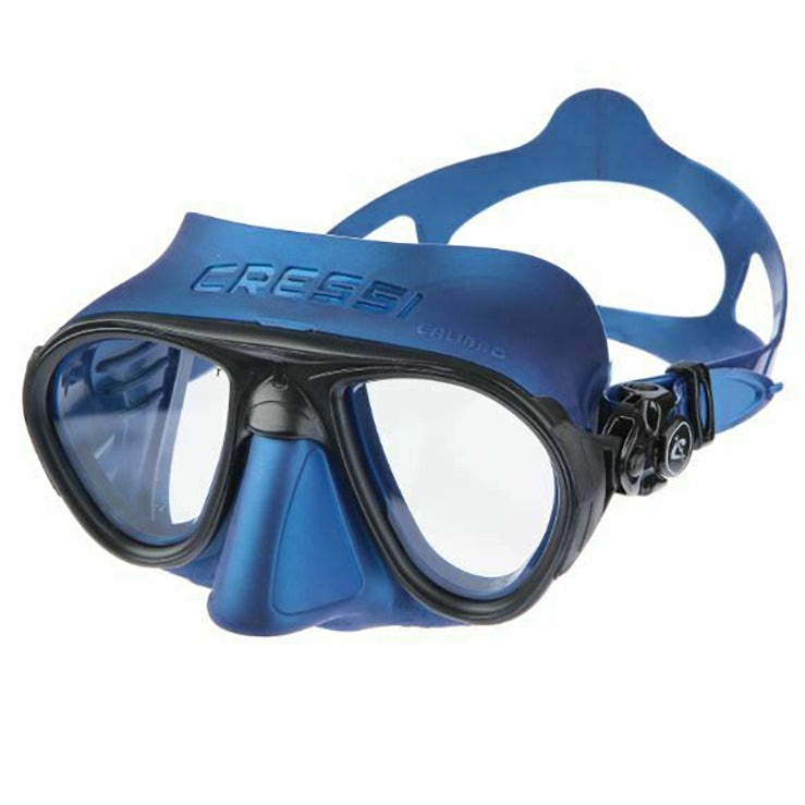 Cressi Calibro Dive Mask + Corsica Snorkel Set - Metal Blue