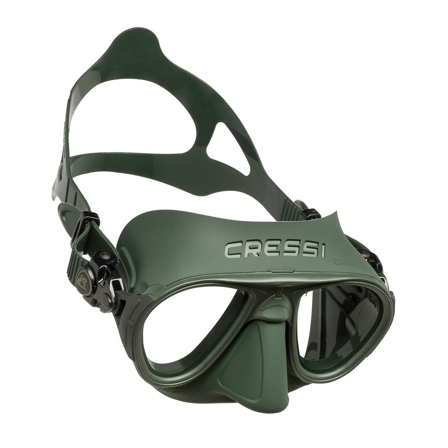 Cressi Calibro Dive Mask + Corsica Snorkel Set - Military Green