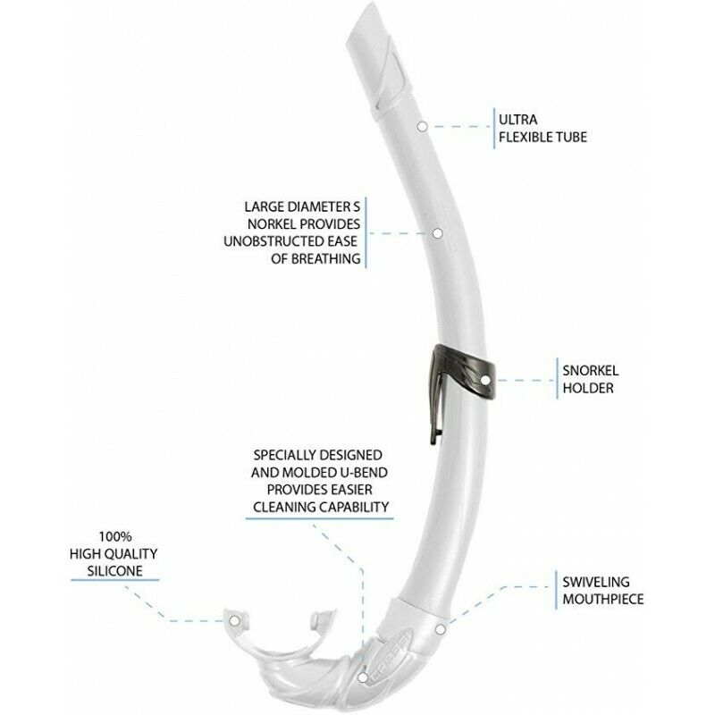 Cressi Calibro Dive Mask + Corsica Snorkel Set - White & Pink