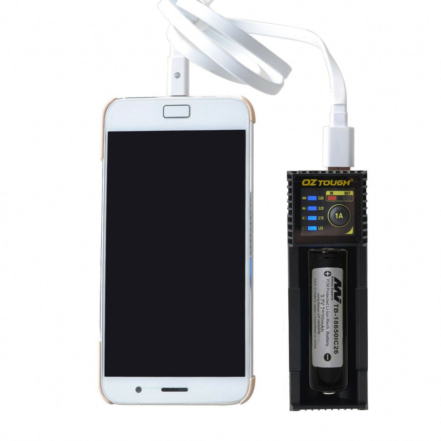 Scubapro 18650 Battery with USB Travel Charger