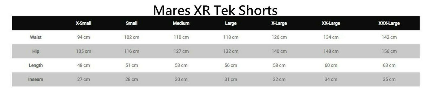 Mares XR Line 超轻 Tek 带口袋短裤