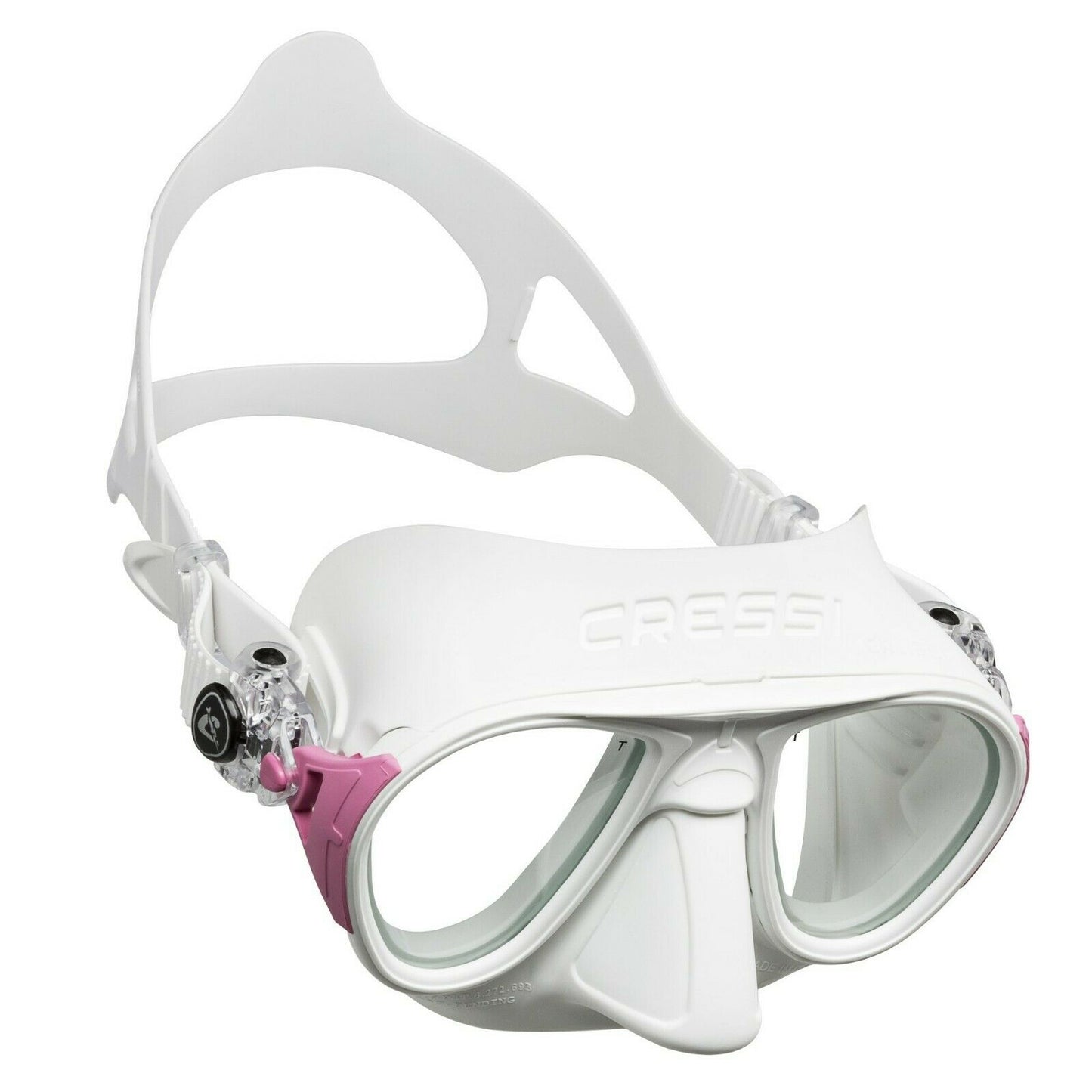 Cressi Calibro Dive Mask + Corsica Snorkel Set - White & Pink
