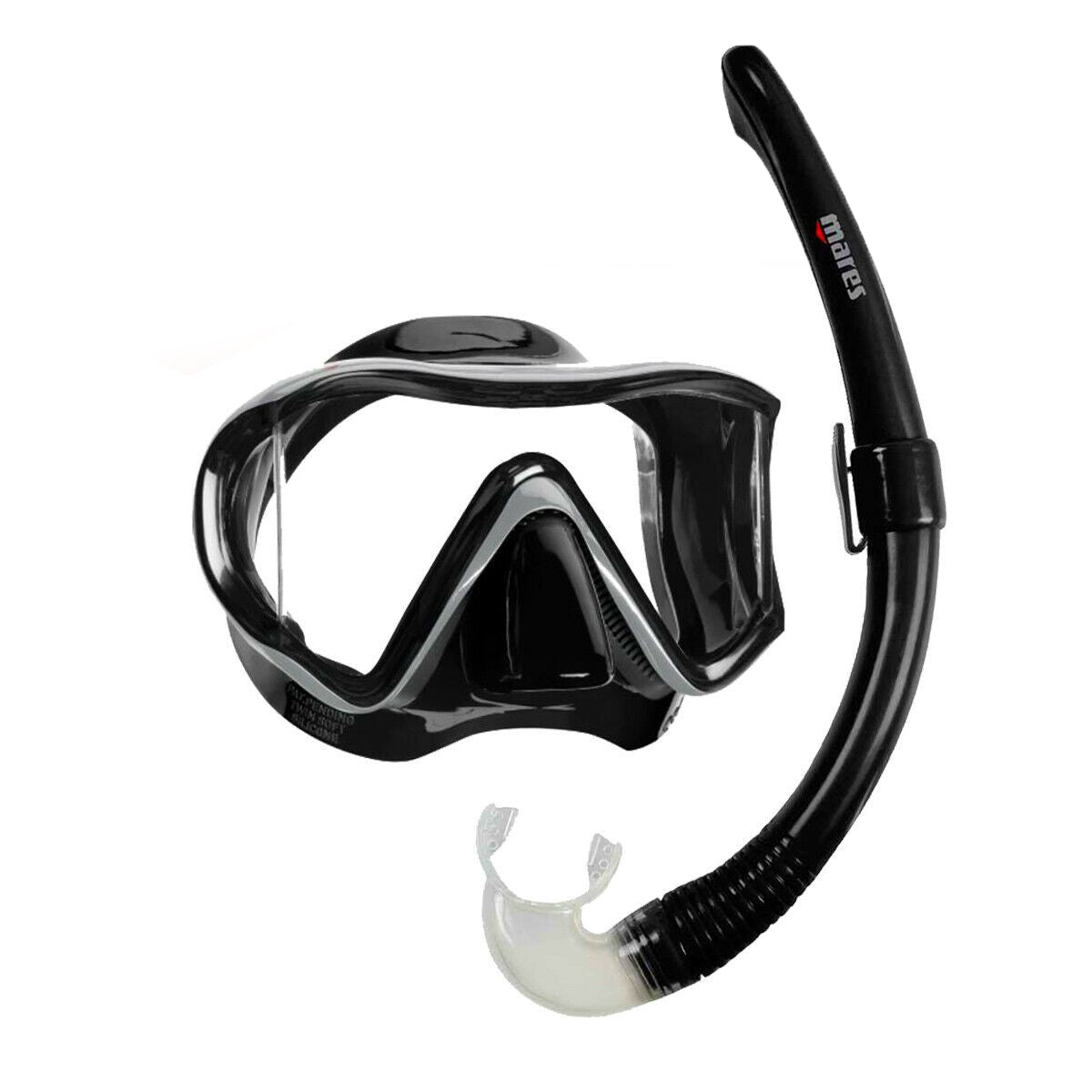 Mares i3 Dive Mask with Foldable Snorkel Set (Black)