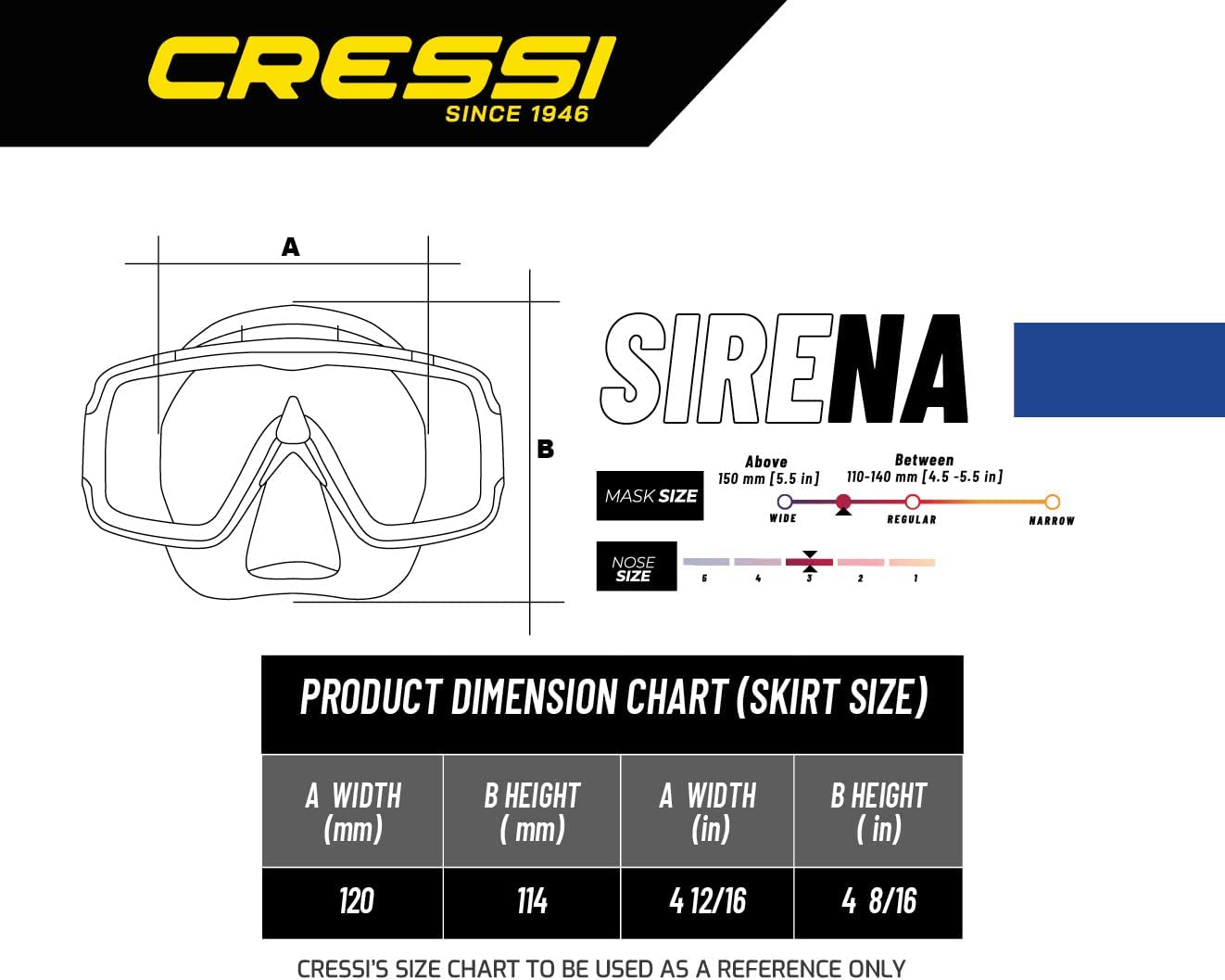 Cressi 塞雷娜面具