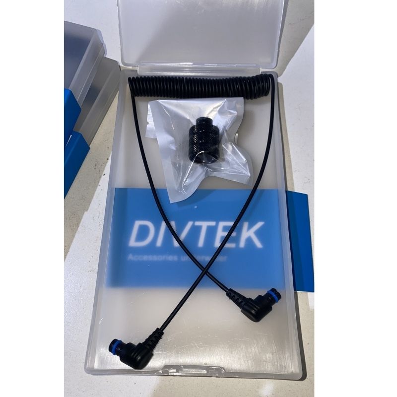 Divtek Fiber Optic Cable With Connector Adaptor Set