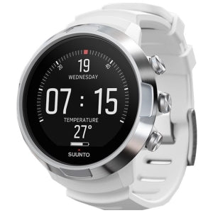 Suunto D5 潜水电脑,配有可选的 Tank Pod 和 AMX Teknology Protector