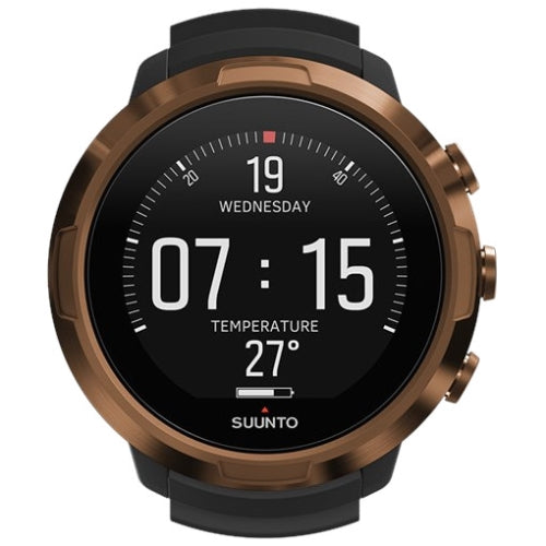 Suunto D5 潜水电脑,配有可选的 Tank Pod 和 AMX Teknology Protector