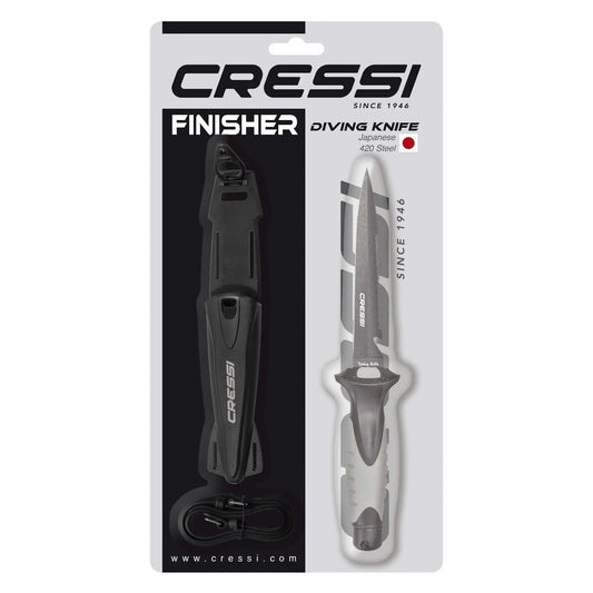 Cressi Finisher Dive Knife - 25cm Stainless Steel