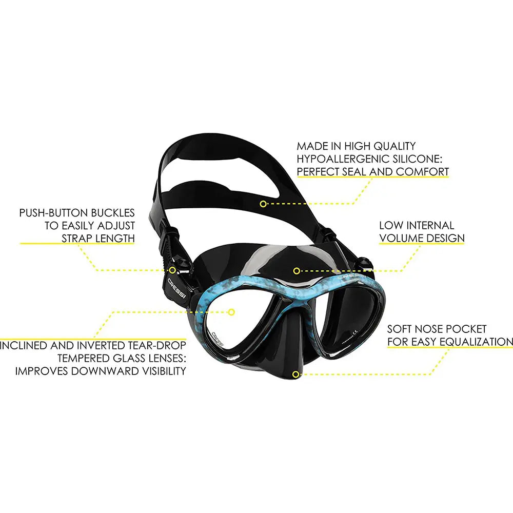 Cressi Metis Dive Mask + Free Snorkel Set
