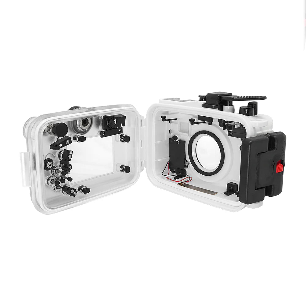 SeaFrogs Underwater Camera Housing (Black) for Olympus TG-6 60m/195ft