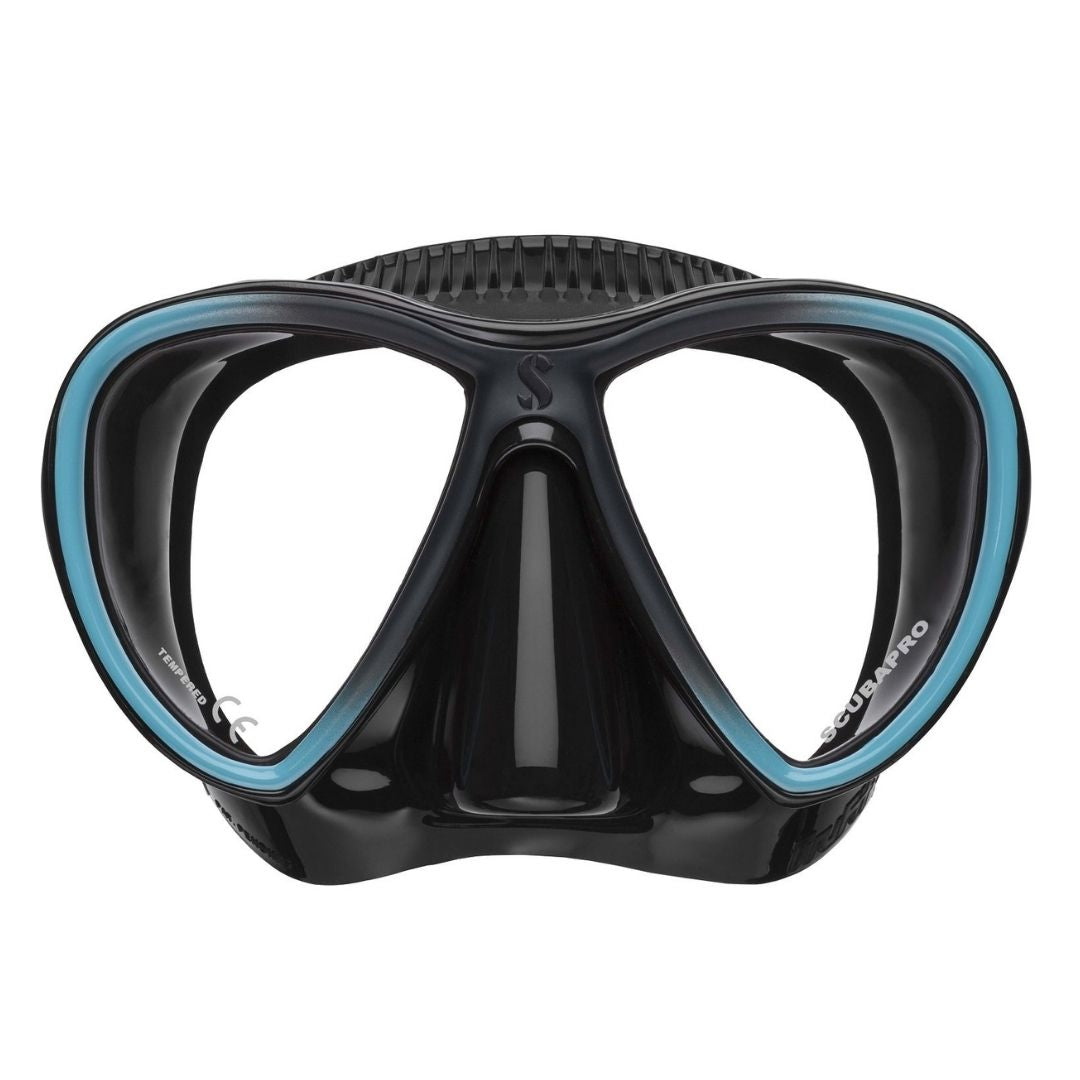 Scubapro Synergy 潜水面罩 黑色/绿松石色
