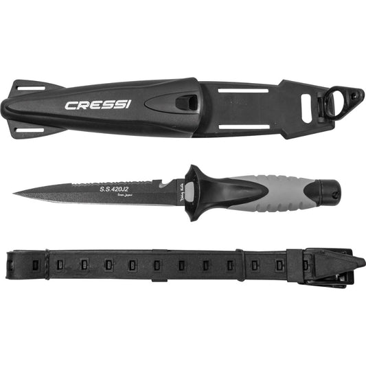 Cressi Finisher Dive Knife - 25cm Stainless Steel