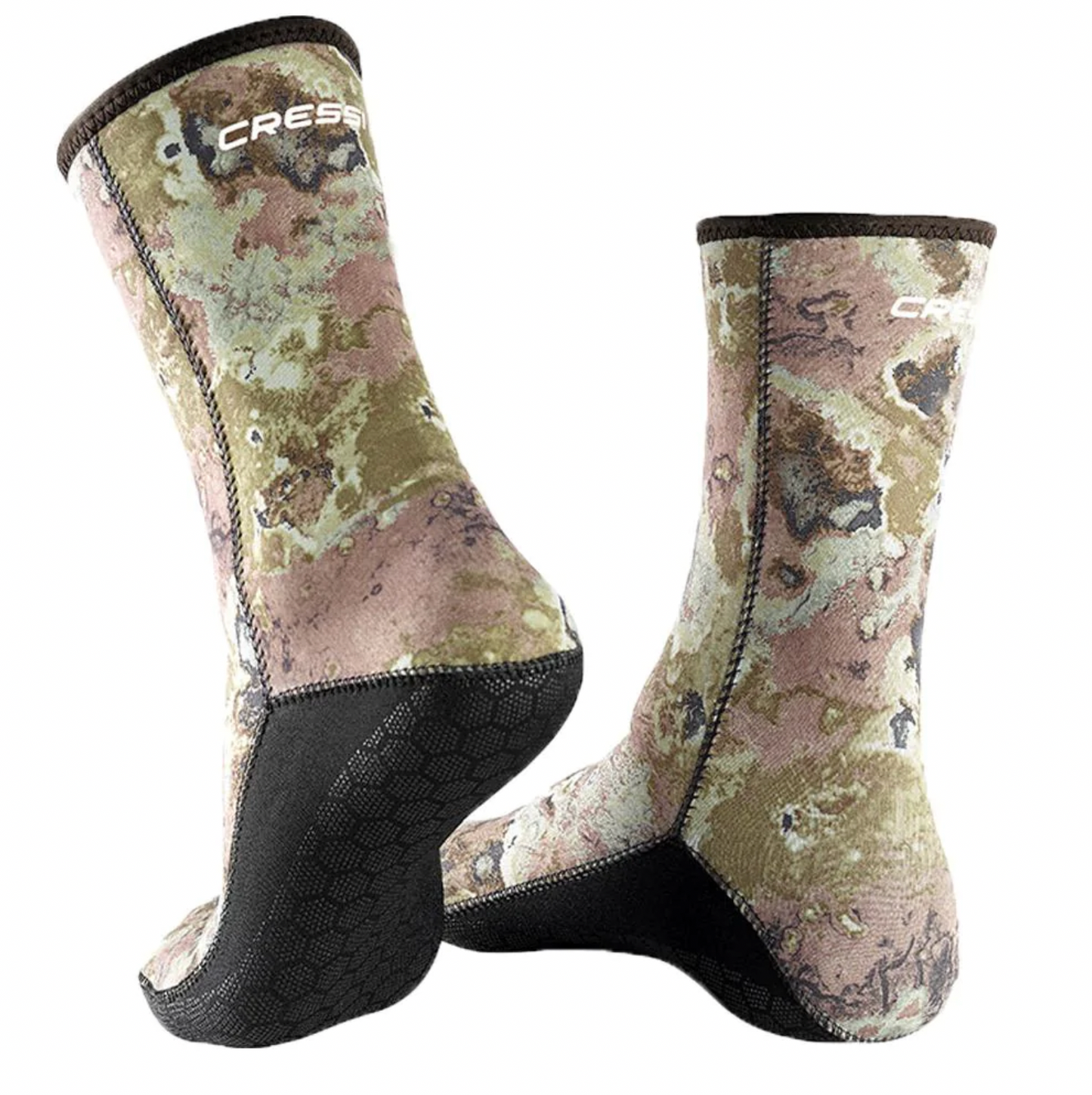 Cressi Tecnica Camo Neoprene Dive Socks - 2.5mm