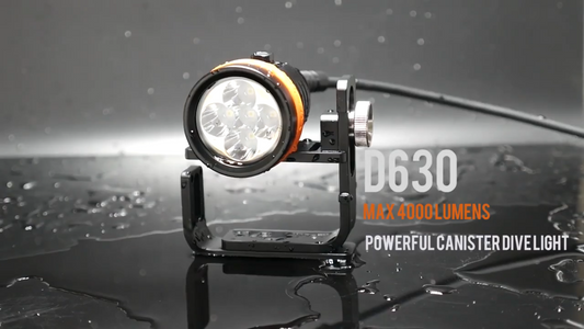 OrcaTorch D630 4000 流明潜水灯