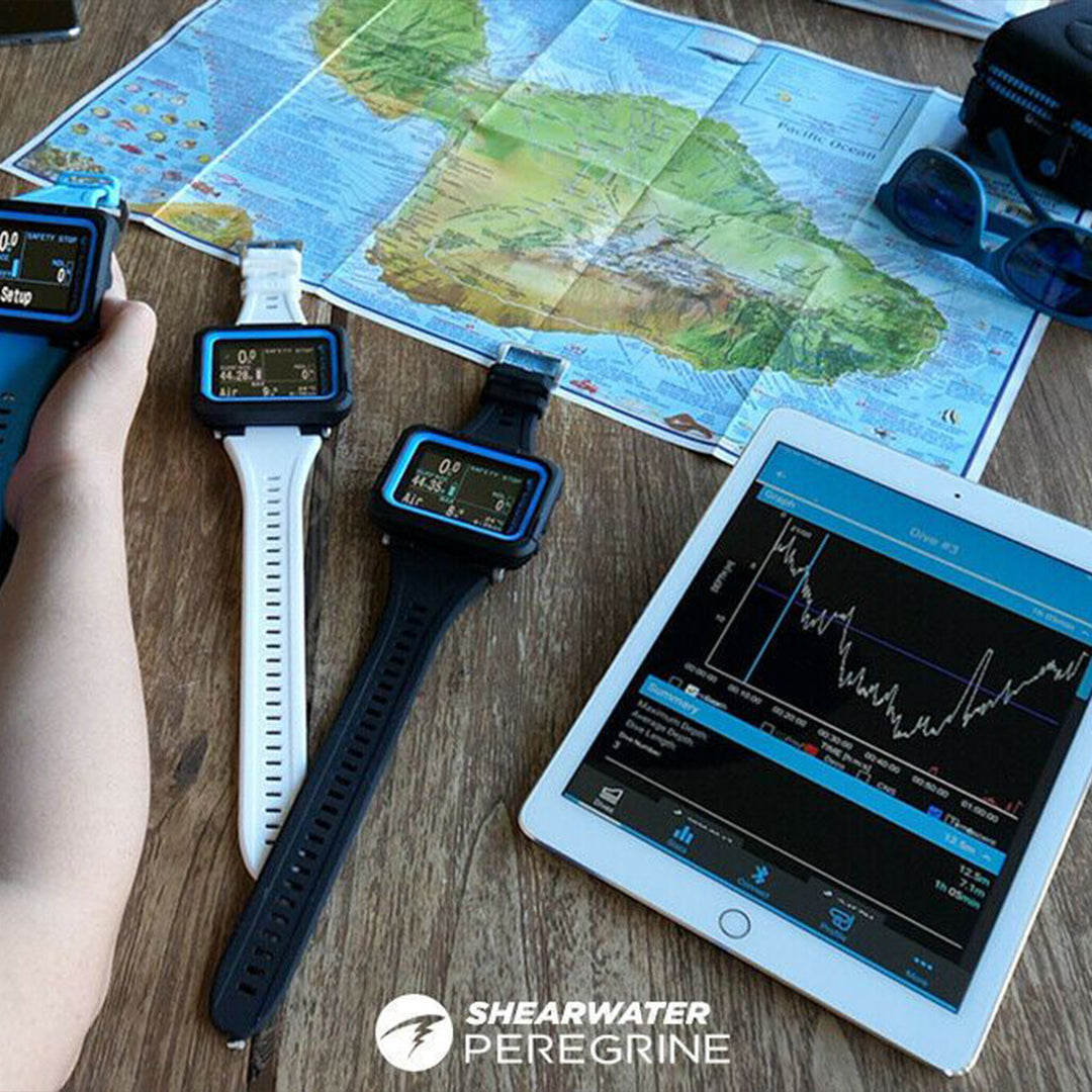 Shearwater Peregrine Wrist Dive Computer with Optional Swift Transmitter