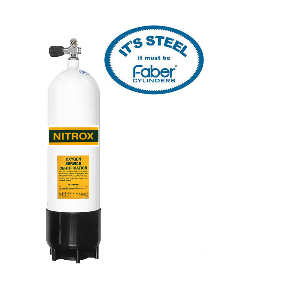 Faber Steel Dive Tank 12.2 L 232 bar Standard Valve