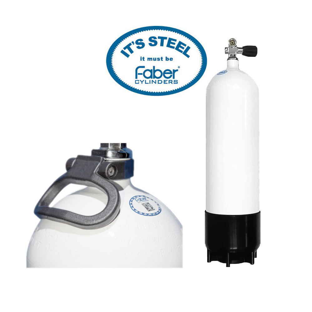 Faber Steel Dive Tank 12.2 L 232 bar Standard Valve