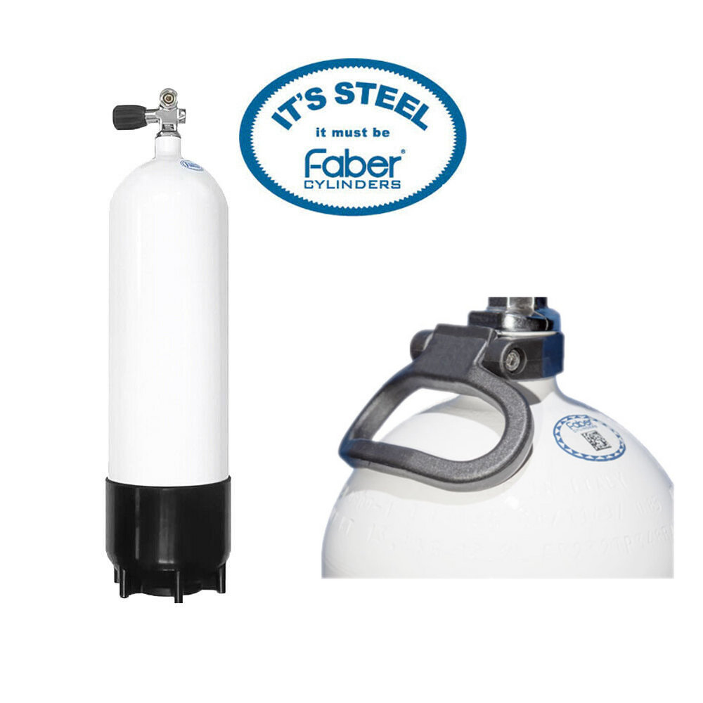 Faber Steel Dive Tank 12.2 L 232 bar Standard Valve