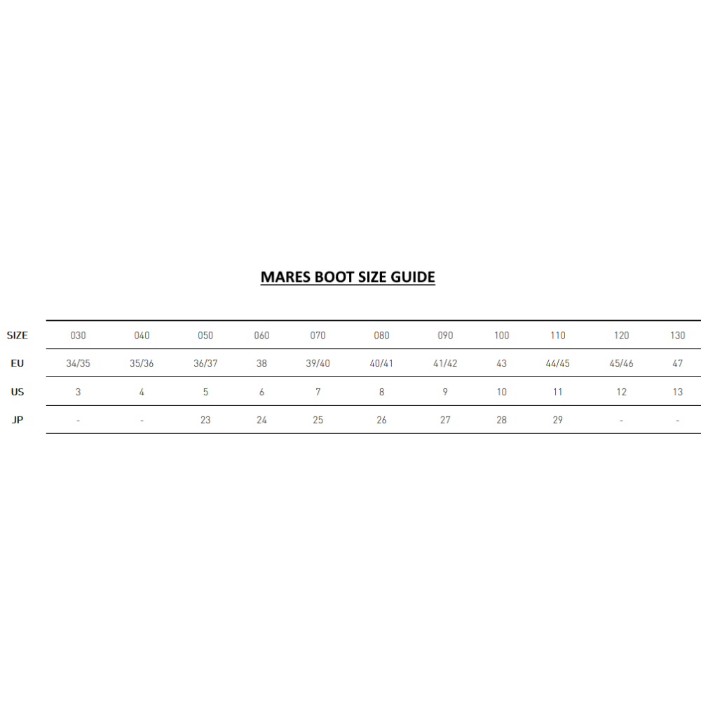 Mares Equator 潜水靴 - 2 毫米