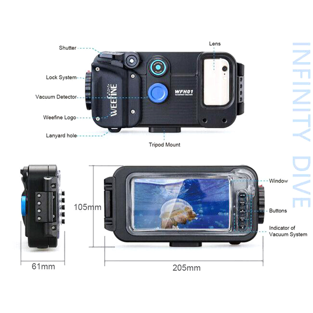 Weefine Underwater Case Smart Phone Housing Pro Weefine WF050
