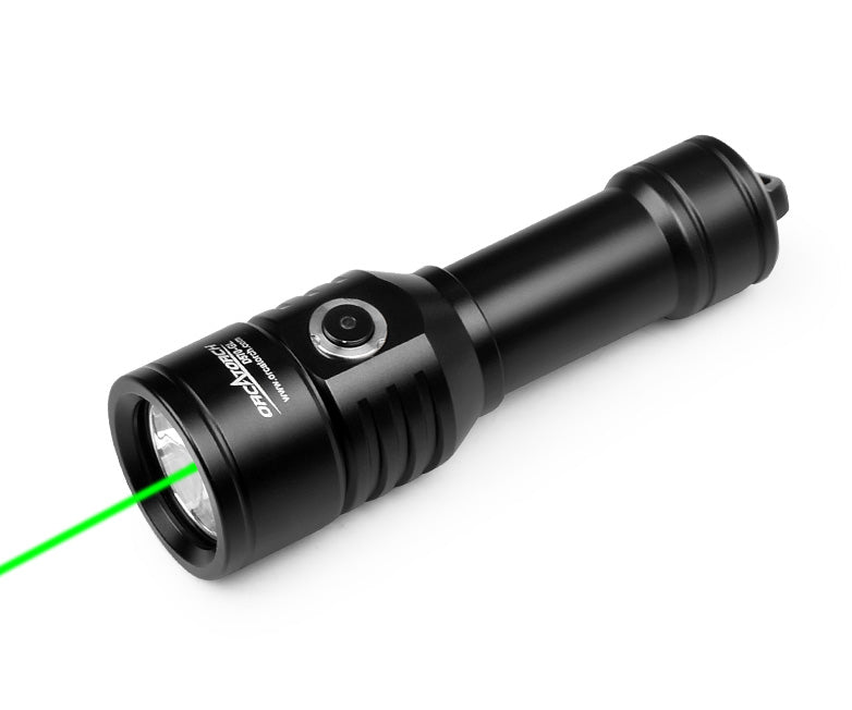 Orcatorch D570-GL Underwater Dive Light/ Torch with Laser - 1000 Lumens