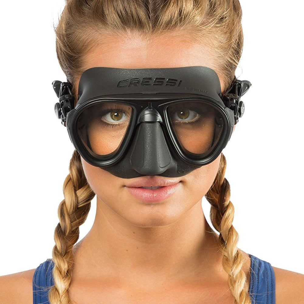 Cressi Calibro Dive Mask + Corsica Snorkel Set - Black